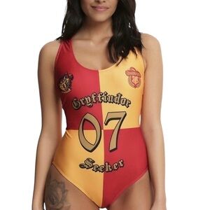 Harry Potter Hottopic Swimsuit One Piece Gryffindor Sz M
